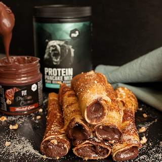 Fit crepes con crema di nocciole Fit crepes con crema di nocciole