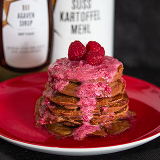Pancakes con farina di patate dolci Pancakes con farina di patate dolci