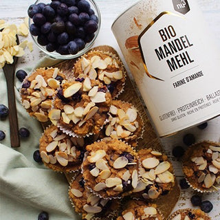 Muffin ai mirtilli low carb e senza glutine Muffin ai mirtilli low carb e senza glutine
