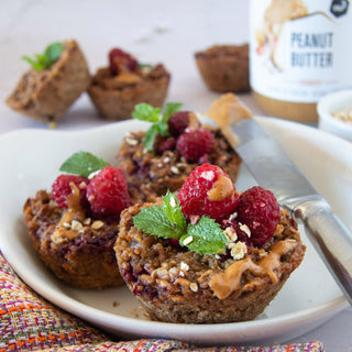 Muffin di avena al burro di arachidi Muffin di avena al burro di arachidi