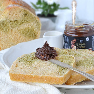Pan brioche variegato al matcha Pan brioche variegato al matcha