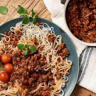 Spaghetti alla bolognese - low carb Spaghetti alla bolognese - low carb