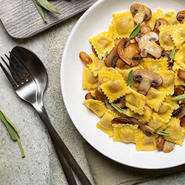 Ravioli vegan ai funghi