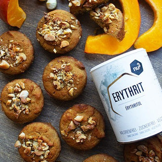 Muffin di zucca ripieni di burro d'arachidi Muffin di zucca ripieni di burro d'arachidi
