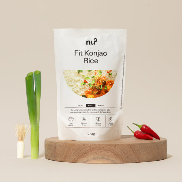 Riso di konjac in piatto