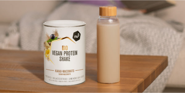 nu3 Frullato vegano biologico al cacao macchiato con frullato pronto