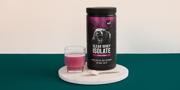 nu3 Clear Whey Isolat: confezione e shake
