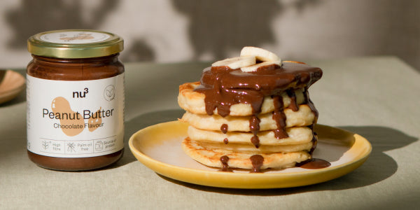 Burro di arachidi al cioccolato con pancake