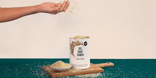 Semi di canapa bio nu3 per guarnire piatti