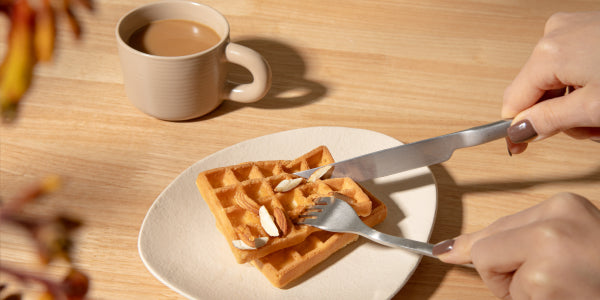 Waffle con farina di mandorle