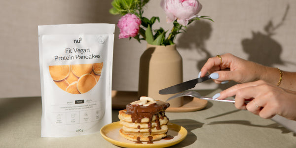 Fit pancake con crema al cioccolato