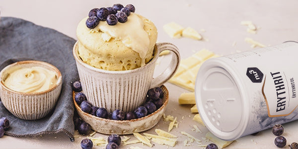 Mugcake bianco con eritritolo