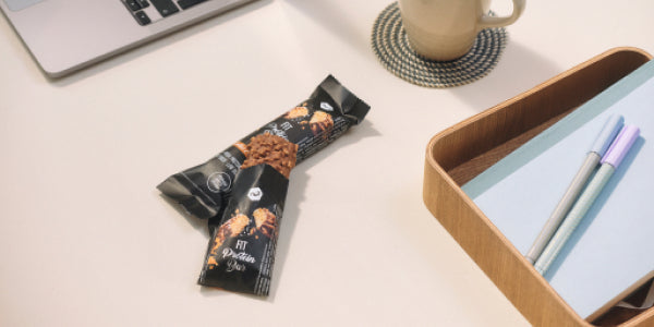 nu3 Fit Protein Bar come spuntino sulla scrivania