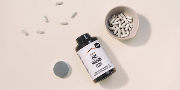 Confezione di zinco con le capsule