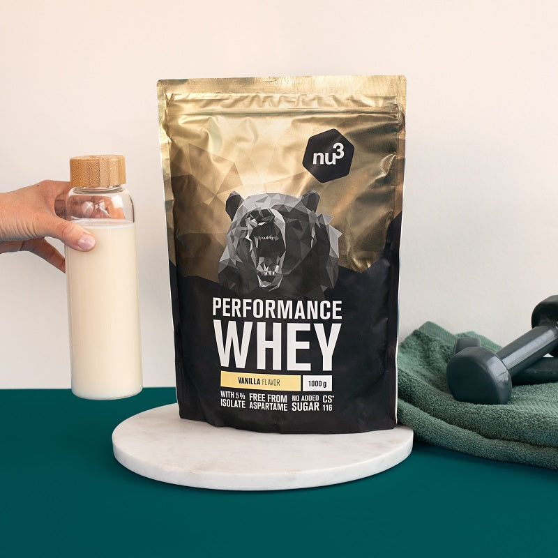 nu3 Performance proteine whey in polvere, tris classico