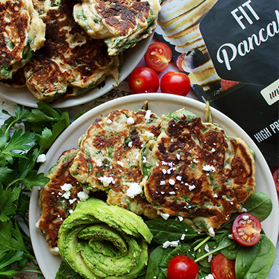 Pancake di spinaci e feta senza glutine
