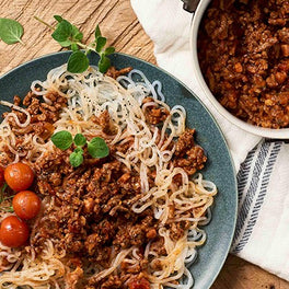 Spaghetti alla bolognese - low carb