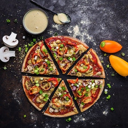Pizza con verdure senza glutine