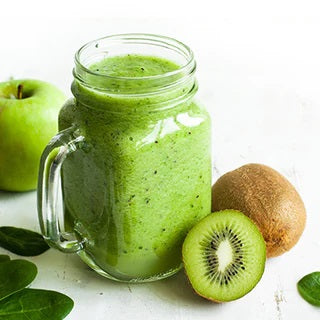 Green smoothie spinaci e kiwi