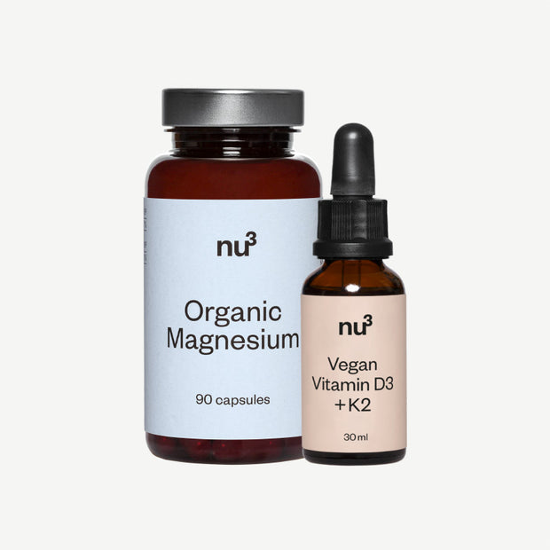 nu3 Magnesio bio + nu3 Vitamina D3/K2 vegan