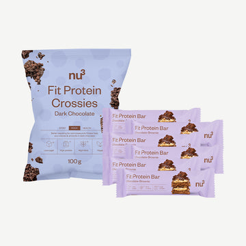 nu3 Fit Protein Bar + nu3 Fit Protein Crossies