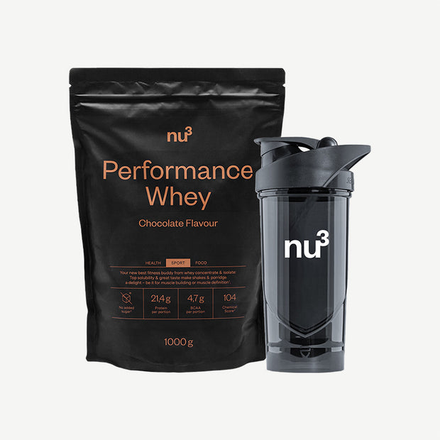 nu3 Performance Whey + Shaker