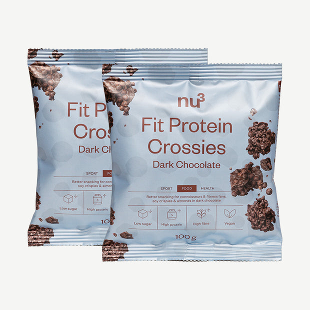 nu3 Fit protein crossies, rose del deserto al cioccolato