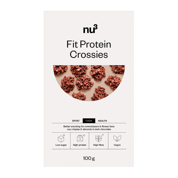 nu3 Fit protein crossies, rose del deserto al cioccolato