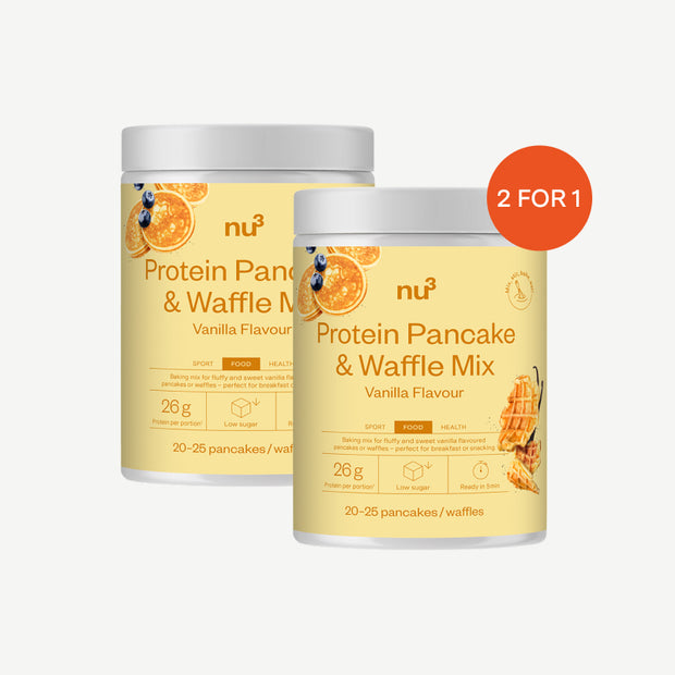 nu3 Protein pancake e waffle mix, miscela per impasto