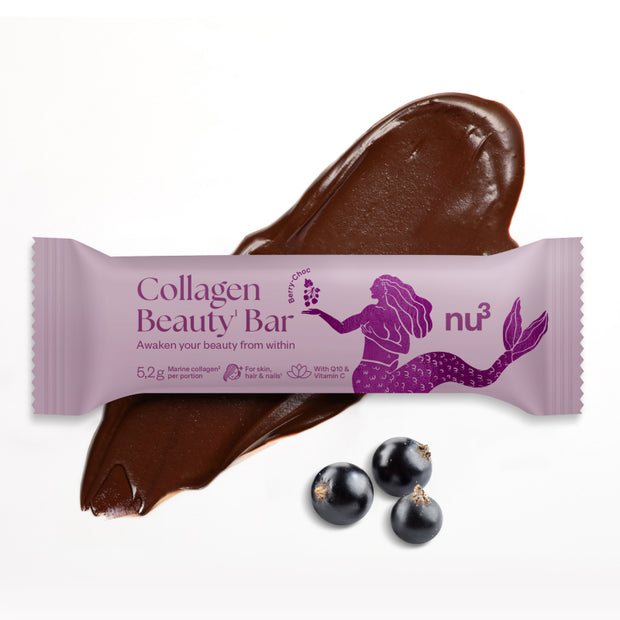 nu3 Barretta al collagene con cioccolato e frutti di bosco