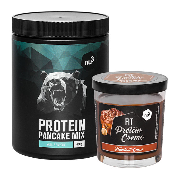 nu3 Protein pancake mix + nu3 Fit protein creme